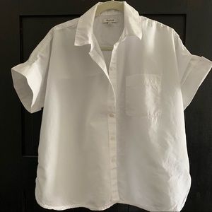 Cute Madewell Cuff Sleeve Button down shirt